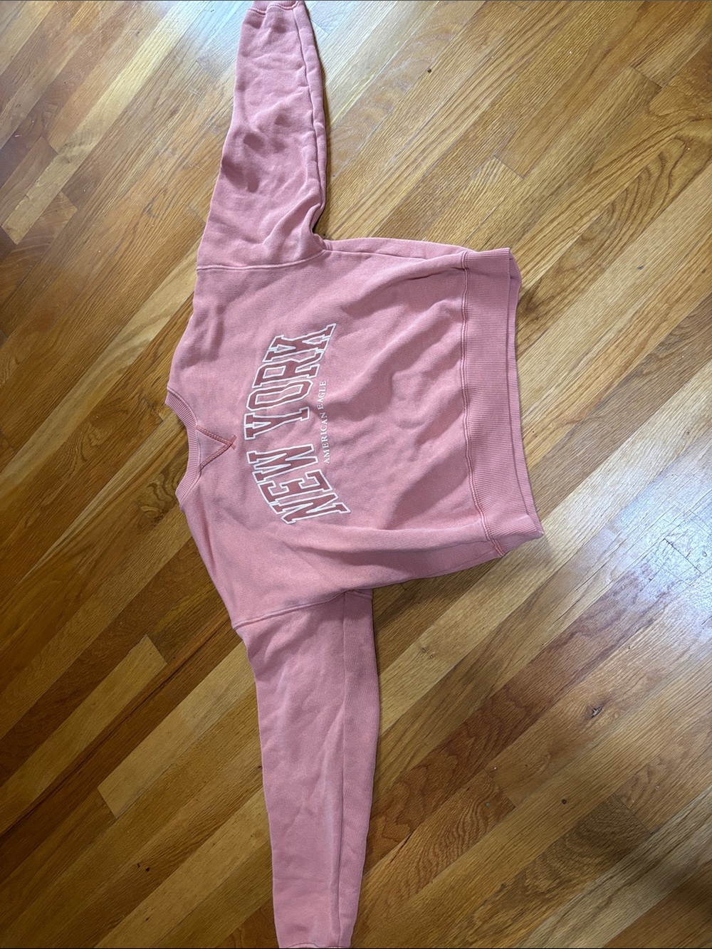 Cropped AE crewneck orange
